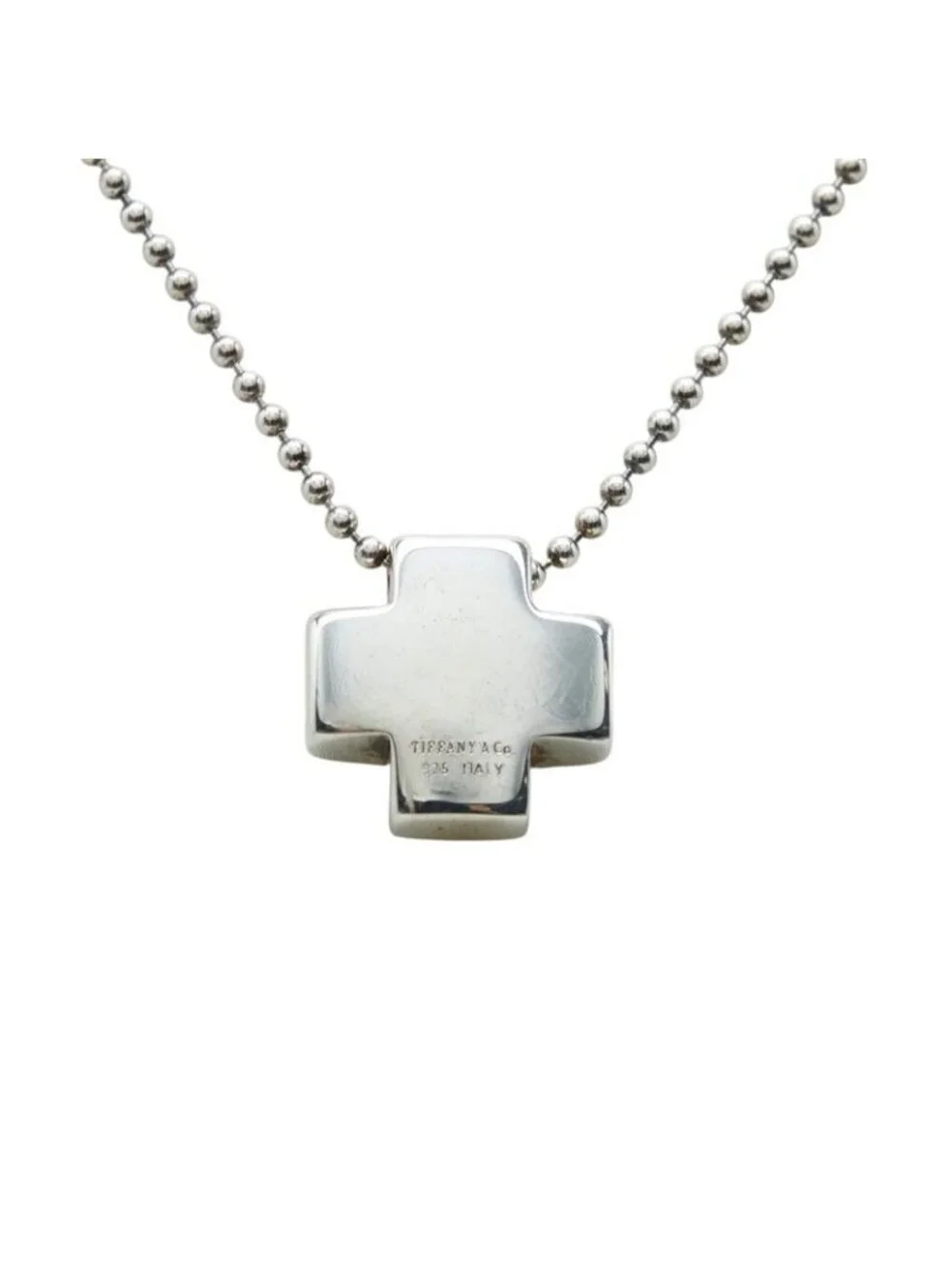Tiffany & Co Roman Cross Necklace Silver